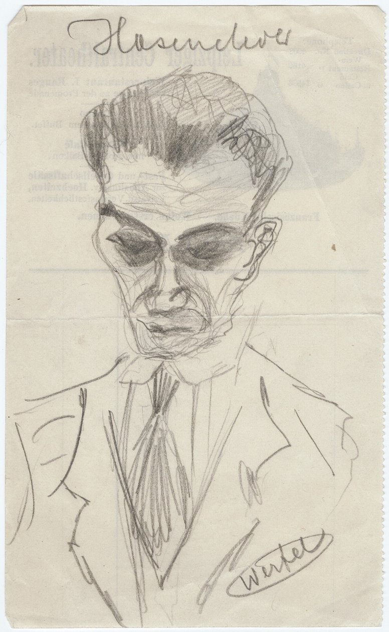 Walter Hasenclever的肖像 1890-1940, 1930年代初 作者 弗朗茨·维尔费尔