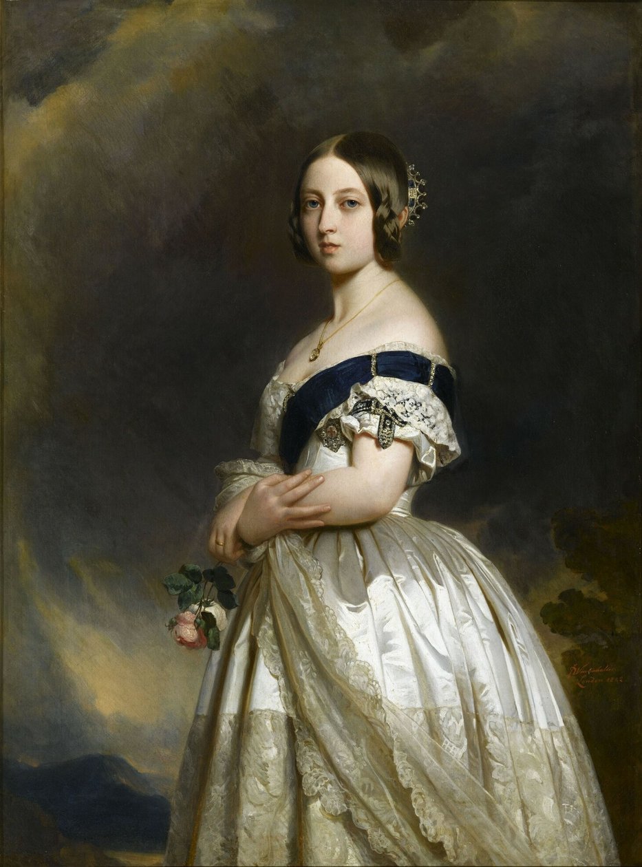 法语：  Victoria Ière, reine de Grande Bretagne (1819-1901) 大不列颠女王维多利亚一世（1819-1901 年） 作者 弗朗茨泽维尔温特哈尔特