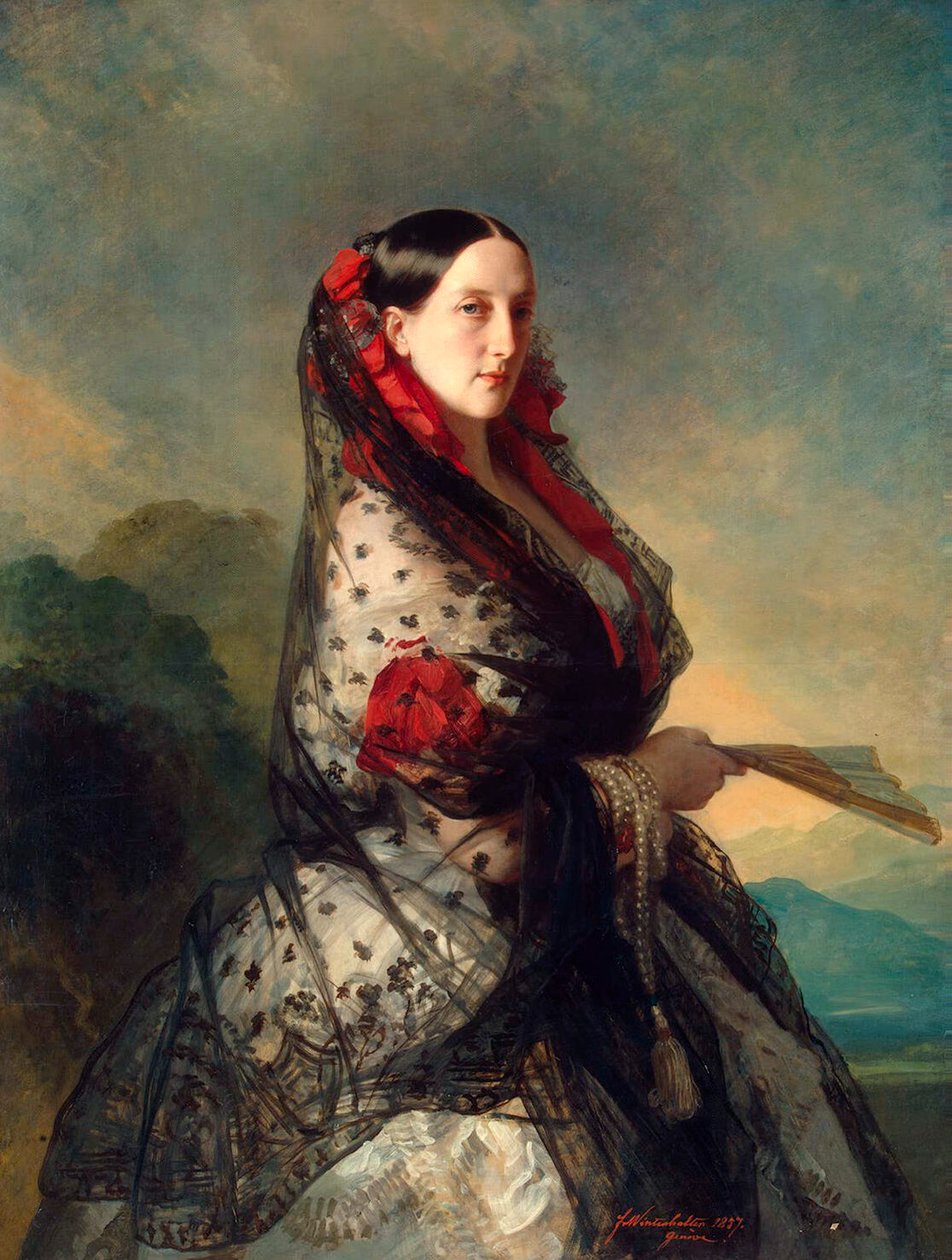 俄罗斯大公爵夫人玛丽亚·尼古拉耶夫娜（1857） 作者 弗朗茨泽维尔温特哈尔特