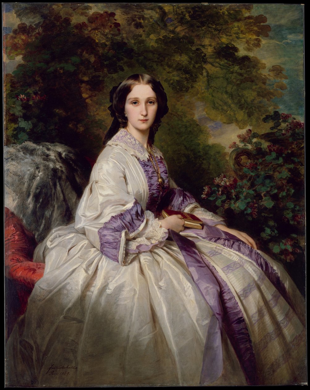 伯爵夫人玛丽亚·伊凡诺芙娜·兰斯多夫伯爵夫人的画像，内贝克，1859年 作者 弗朗茨泽维尔温特哈尔特