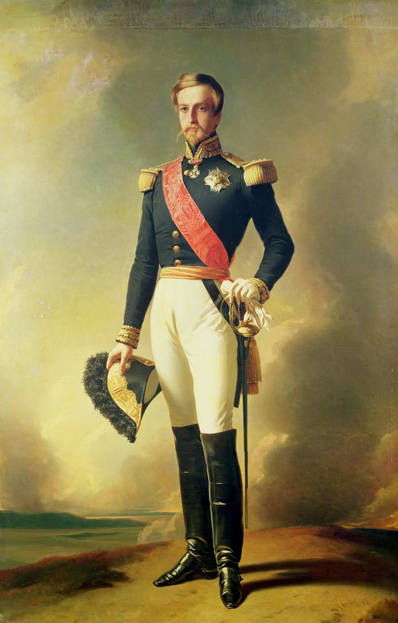 Henri-Eugene-Philippe-Louis d&39;Orleans的肖像（1822-97）Aumale公爵，1846年 作者 弗朗茨泽维尔温特哈尔特