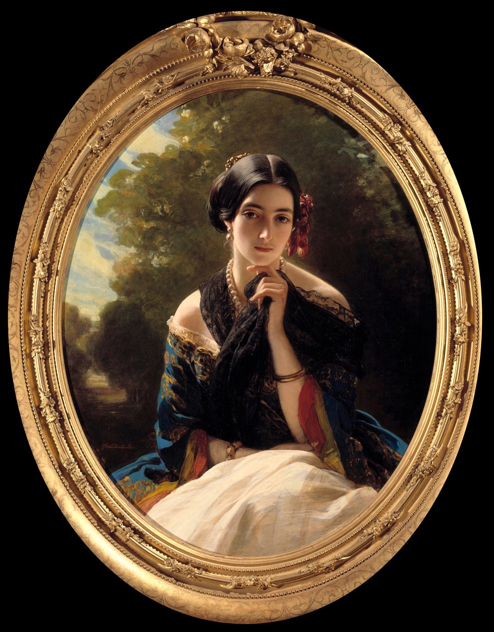 Sayn Wittgenstein 公主的肖像 Sayn (Sayn-Wittgenstein) Xaver Winterhalter (1806-1873) 1849 年绘画。私人收藏 作者 弗朗茨泽维尔温特哈尔特
