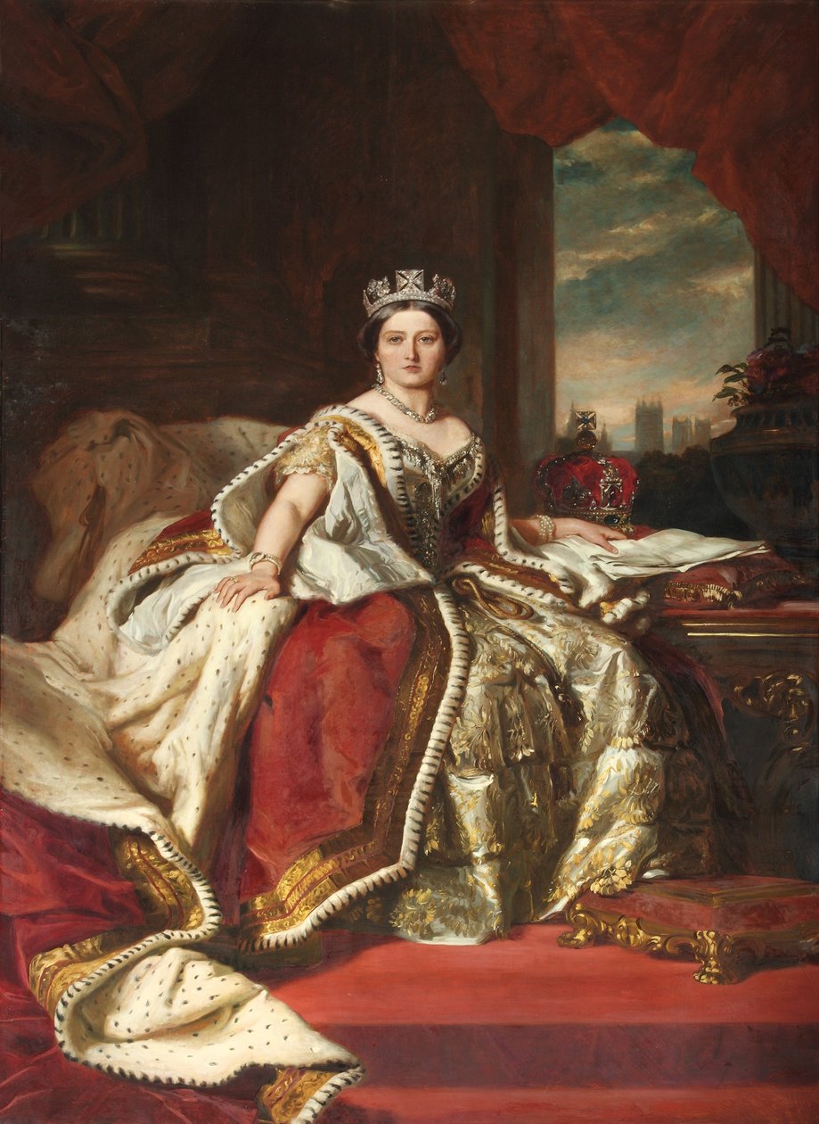维多利亚女王，由John Hanson Walker RA复制，1879年 作者 弗朗茨泽维尔温特哈尔特