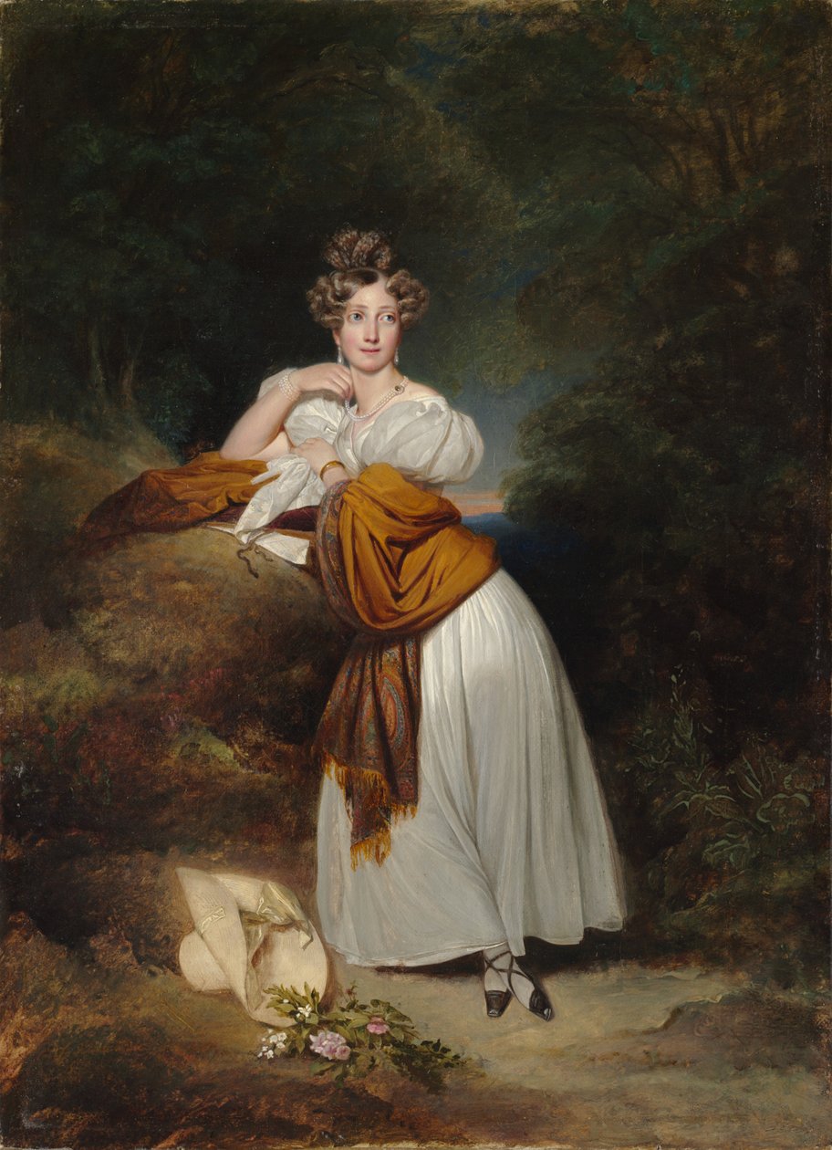 索菲·吉列梅特（Sophie Guillemette），巴登大公爵夫人（180-1865），1831年。 作者 弗朗茨泽维尔温特哈尔特