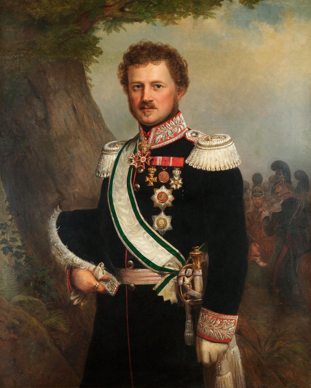 埃米尔，黑森和莱茵王子的肖像，1790-1858，约1850。 作者 Franz Xaver Winterhalter School of.