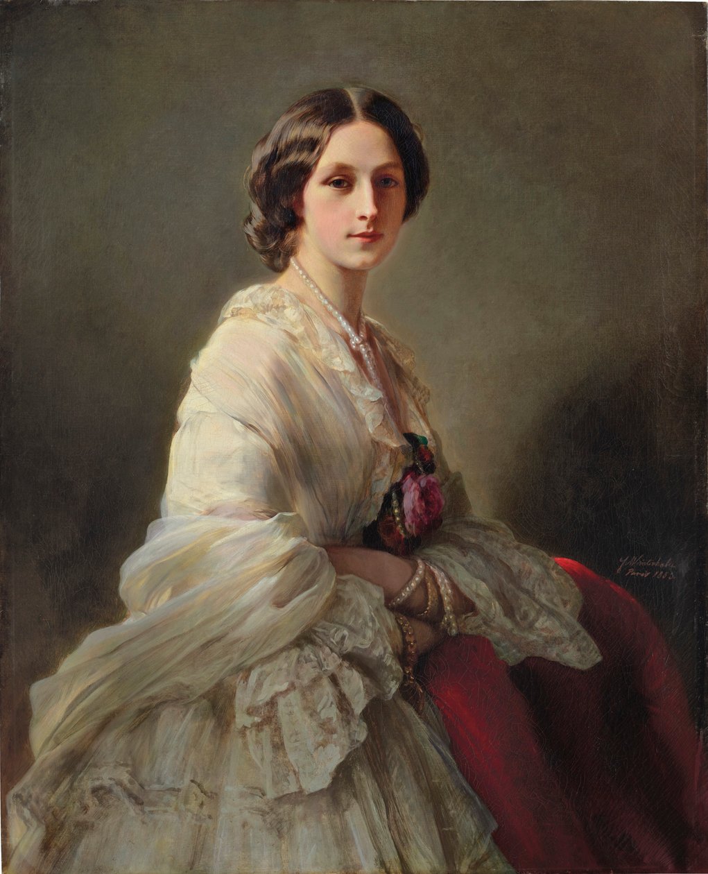 埃琳娜-伊万诺夫娜-奥尔洛娃-杰尼索娃伯爵夫人的肖像，1830-1891年，女，特谢尔科娃。 作者 弗朗茨泽维尔温特哈尔特
