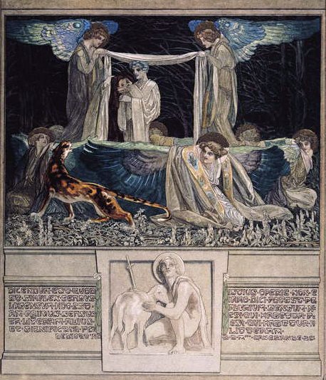 来自Dantes Divine Comedy，Inferno，1921年的插图（wc在纸上） 作者 弗朗兹·冯·贝罗斯