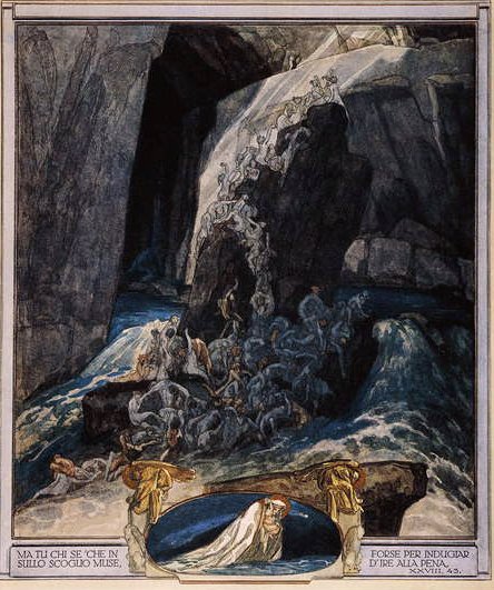 Dantes Divine Comedy，Inferno，Canto XXIII，1921年的插图（wc在纸上） 作者 弗朗兹·冯·贝罗斯