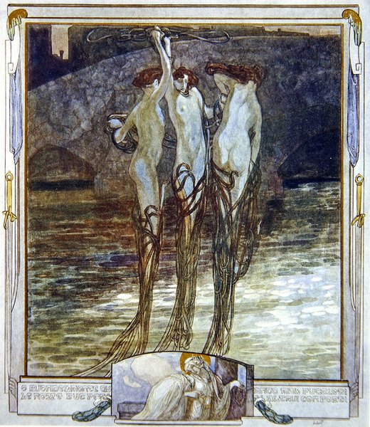 Dantes Divine Comedy，Paradise，Canto XVI，1921年的插图（wc在纸上） 作者 弗朗兹·冯·贝罗斯