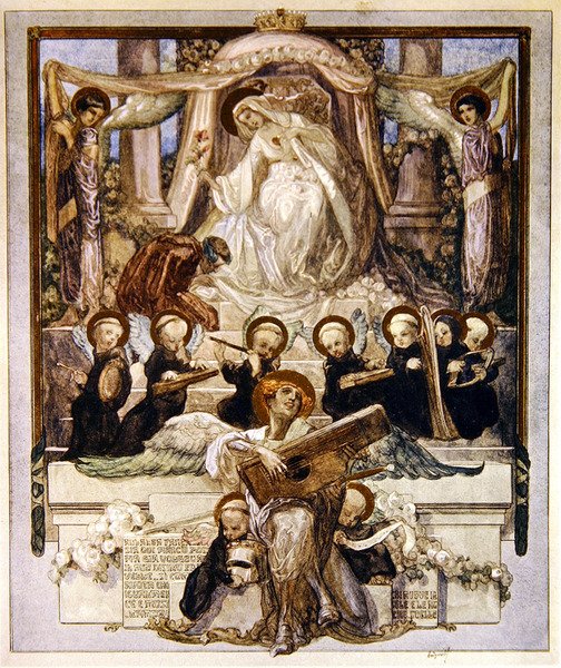 Dantes Divine Comedy，Paradise，Canto XXXIII，1921年的插图（wc在纸上） 作者 弗朗兹·冯·贝罗斯