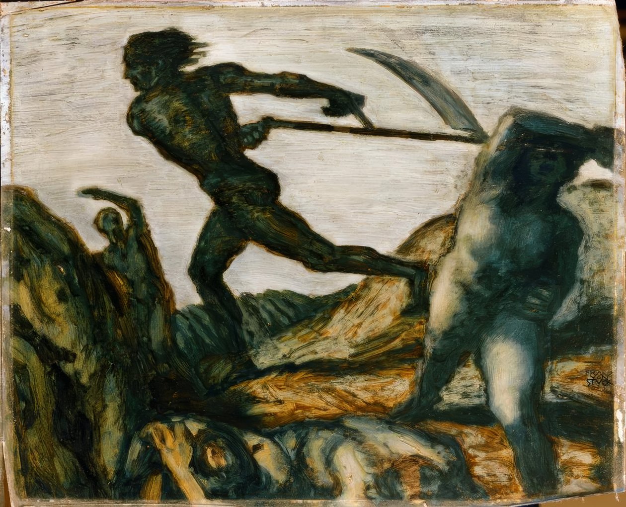 弗朗茨·冯·斯塔克（Franz von Stuck），《收割者-绘画》，约1923年 作者 弗朗兹·冯·斯塔克