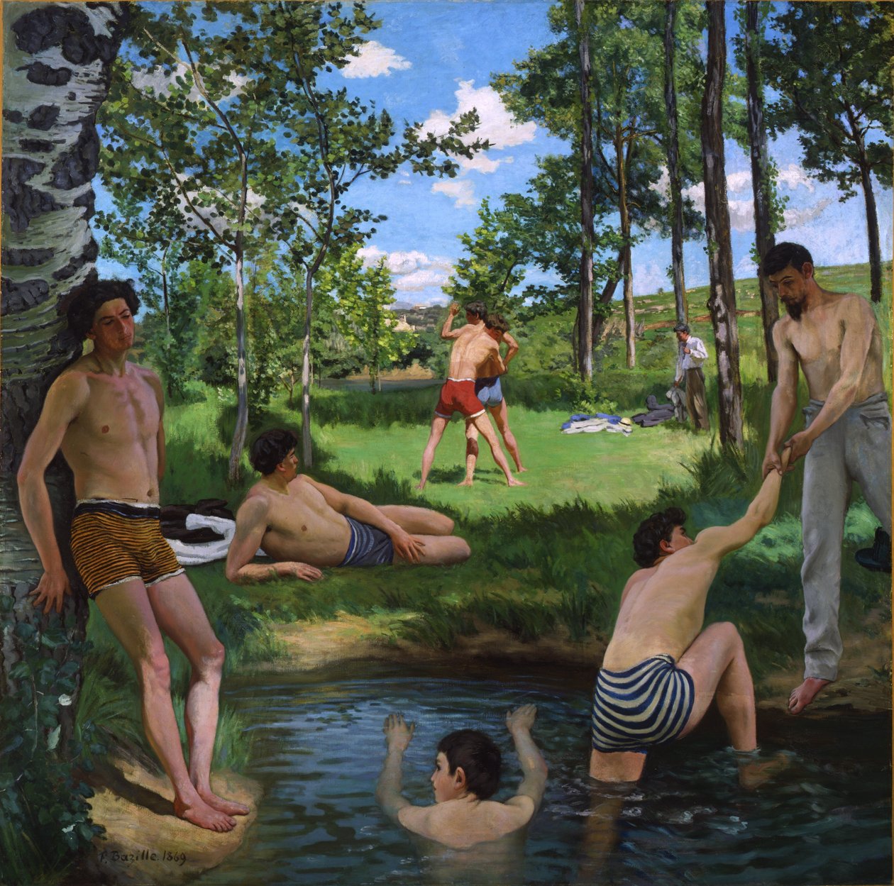 夏日风景 作者 弗雷德里克·巴齐尔