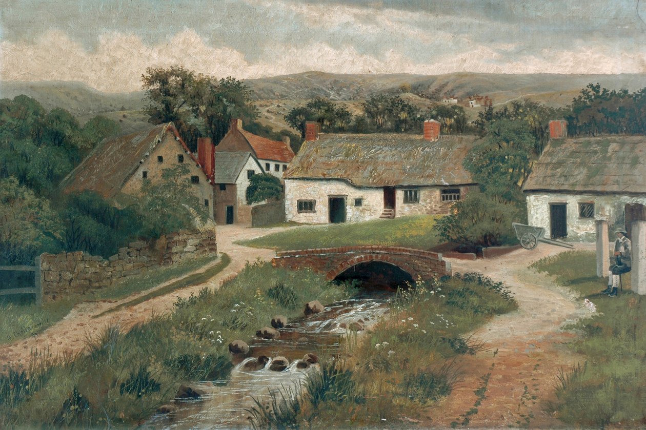 Ilkley Bridge，1893 作者 弗雷德·查拉科姆