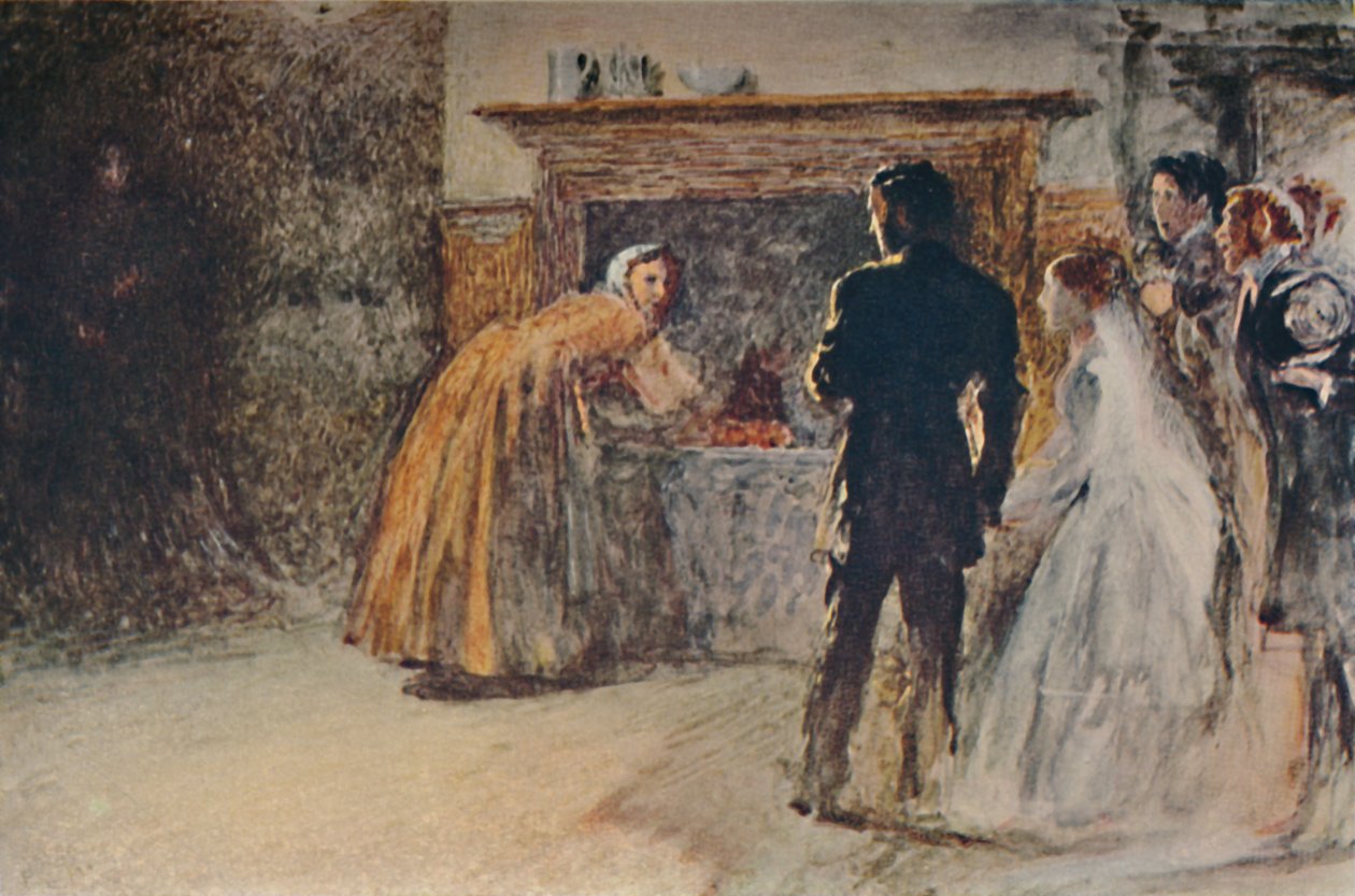 简·艾尔（Jane Eyre）的场景，c1870，c1950。 作者 弗雷德·沃克