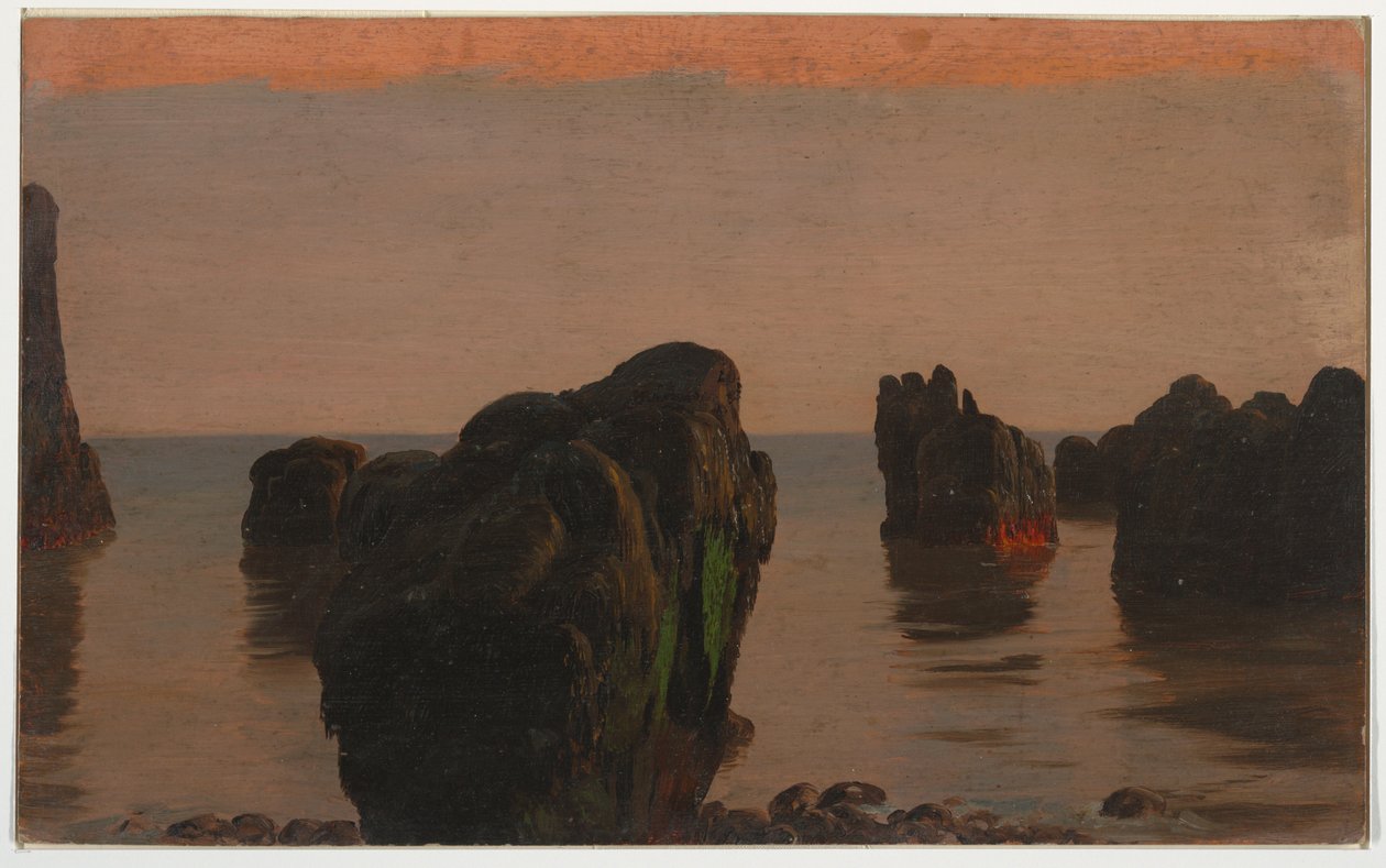 绘图，加拿大大马南岛，1851-52 作者 弗雷德里克·埃德温·丘奇