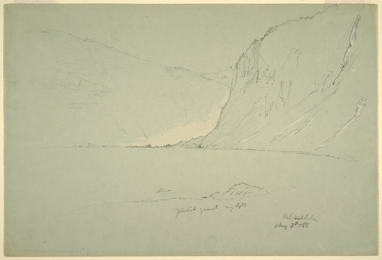 绘画，奥地利附近的风景，1868年8月5日 作者 弗雷德里克·埃德温·丘奇