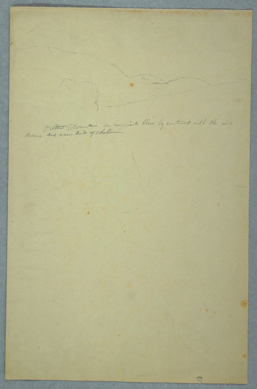 绘画，山区全景的部分，1860-70 作者 弗雷德里克·埃德温·丘奇
