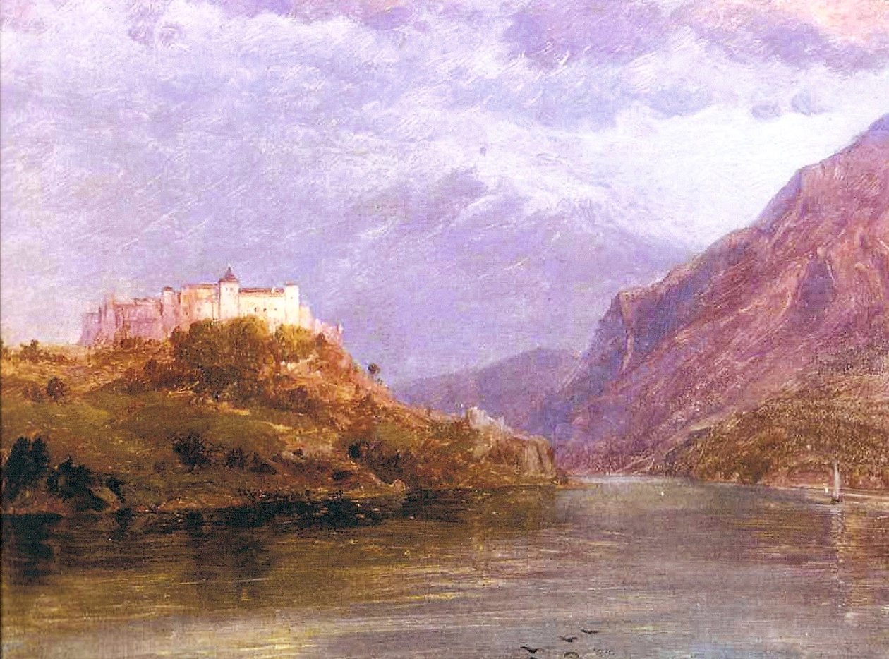 萨尔茨堡城堡，1868-69 作者 弗雷德里克·埃德温·丘奇