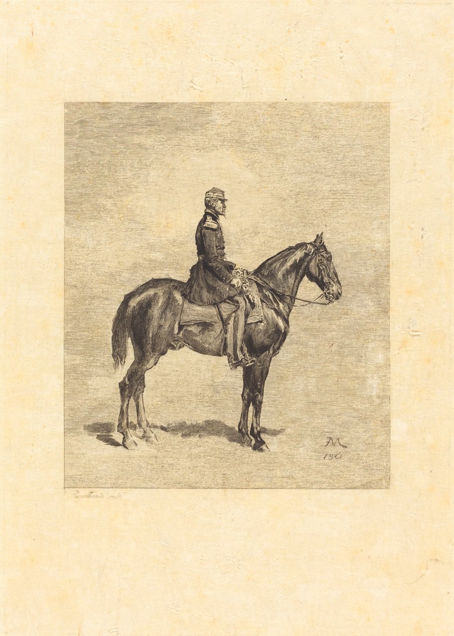 骑士 作者 弗雷德里克·奥古斯特·拉吉勒米（Jean Louis Ernest Meissonier）
