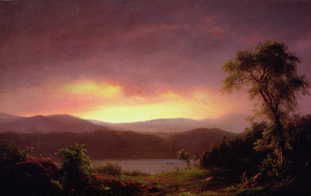 Catskill景观，c.1858-60 作者 弗雷德里克·埃德温·丘奇