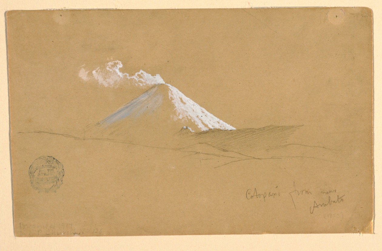 厄瓜多尔安巴托附近的科托帕希火山 作者 弗雷德里克·埃德温·丘奇