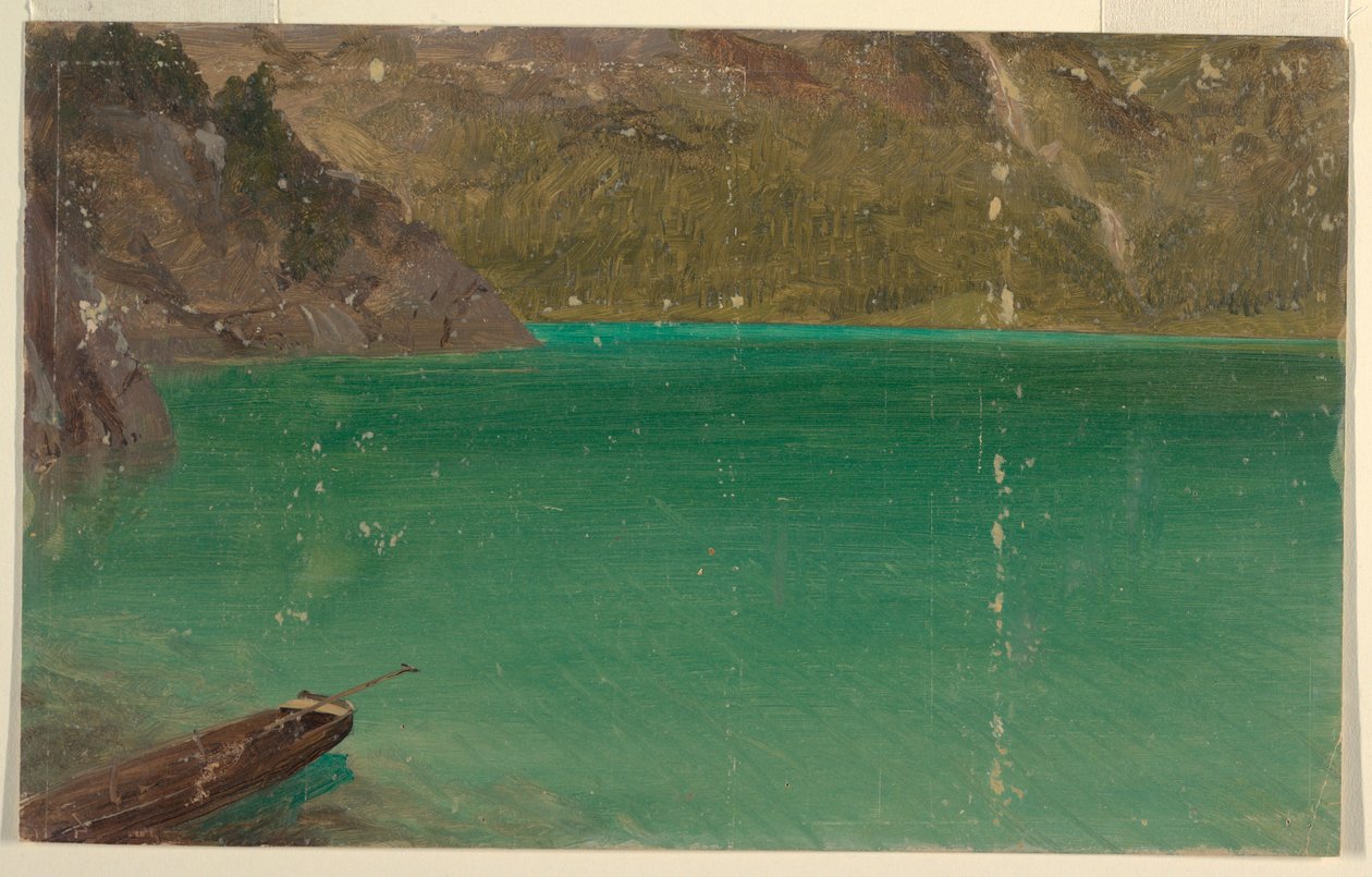 素描，阿尔卑斯湖（巴伐利亚或瑞士），1868 年 作者 弗雷德里克·埃德温·丘奇