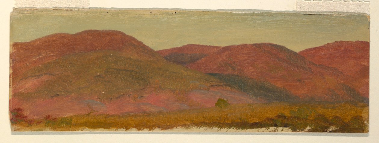 素描，秋景，约 1870 年 作者 弗雷德里克·埃德温·丘奇