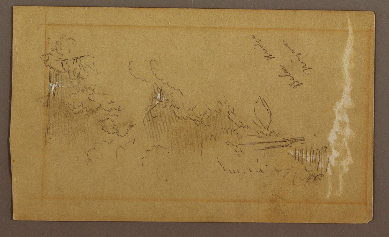 绘画，桥下，尼亚加拉河，纽约，可能创作于 1858 年 作者 弗雷德里克·埃德温·丘奇