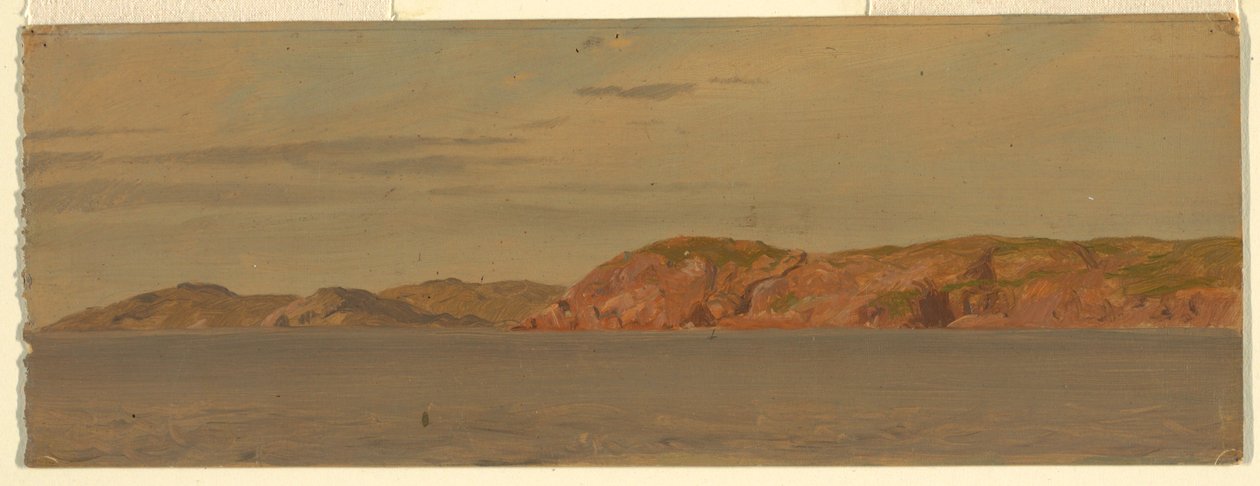绘图，纽芬兰法戈岛布里姆斯通头，1859 年 作者 弗雷德里克·埃德温·丘奇