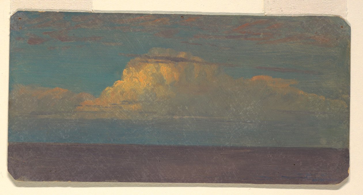 素描，云彩研究，1870-80 年 作者 弗雷德里克·埃德温·丘奇