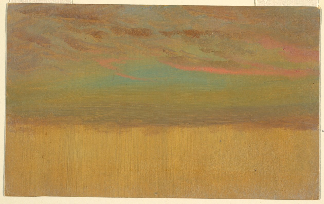 素描，云彩研究，1870-80 年 作者 弗雷德里克·埃德温·丘奇