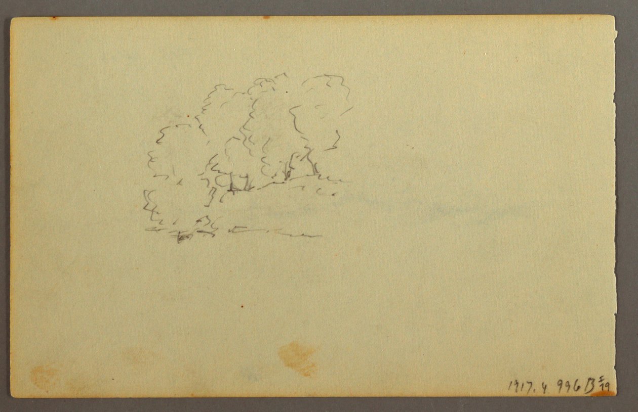 素描，云，1844 年 作者 弗雷德里克·埃德温·丘奇