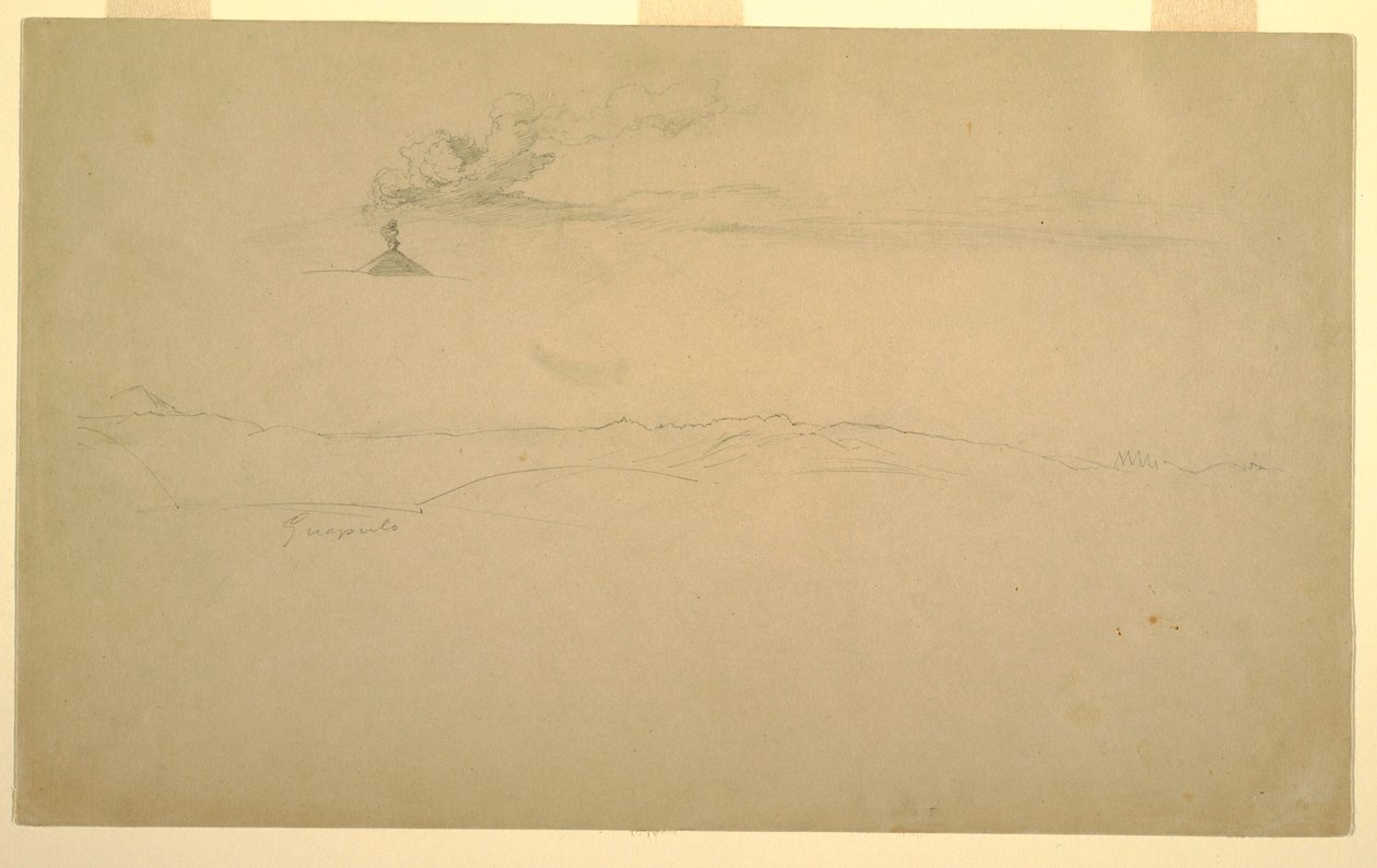 绘画，1857 年 6 月 24 日，厄瓜多尔瓜普洛的科托帕希山 作者 弗雷德里克·埃德温·丘奇