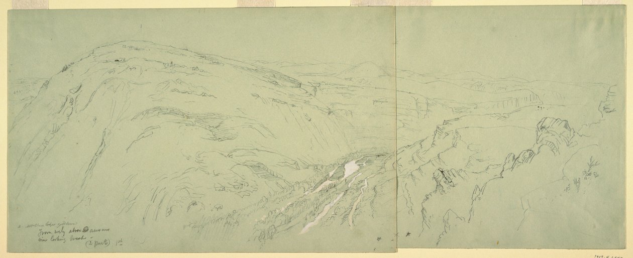 素描，叙利亚大马士革远景，1868 年 作者 弗雷德里克·埃德温·丘奇