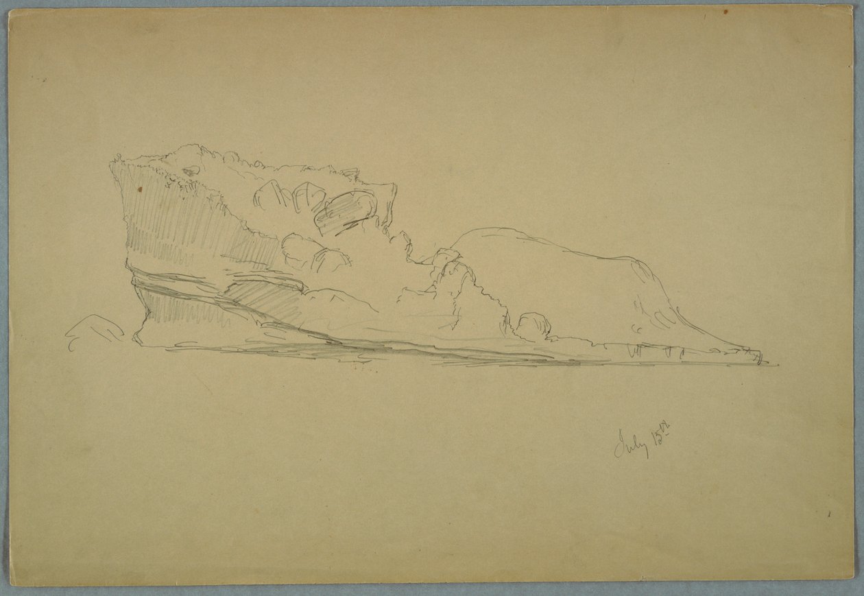 绘画，漂浮的冰山，1859 年 7 月 15 日 作者 弗雷德里克·埃德温·丘奇