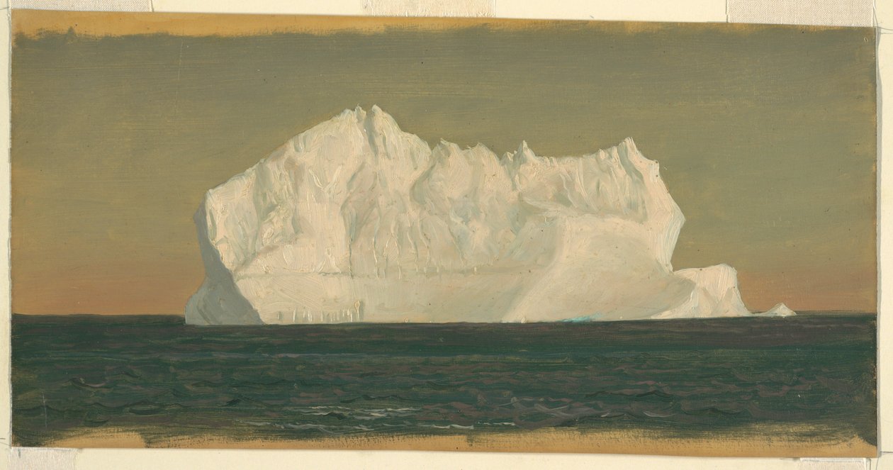 绘画，漂浮的冰山，1859 年 6 月或 7 月 作者 弗雷德里克·埃德温·丘奇