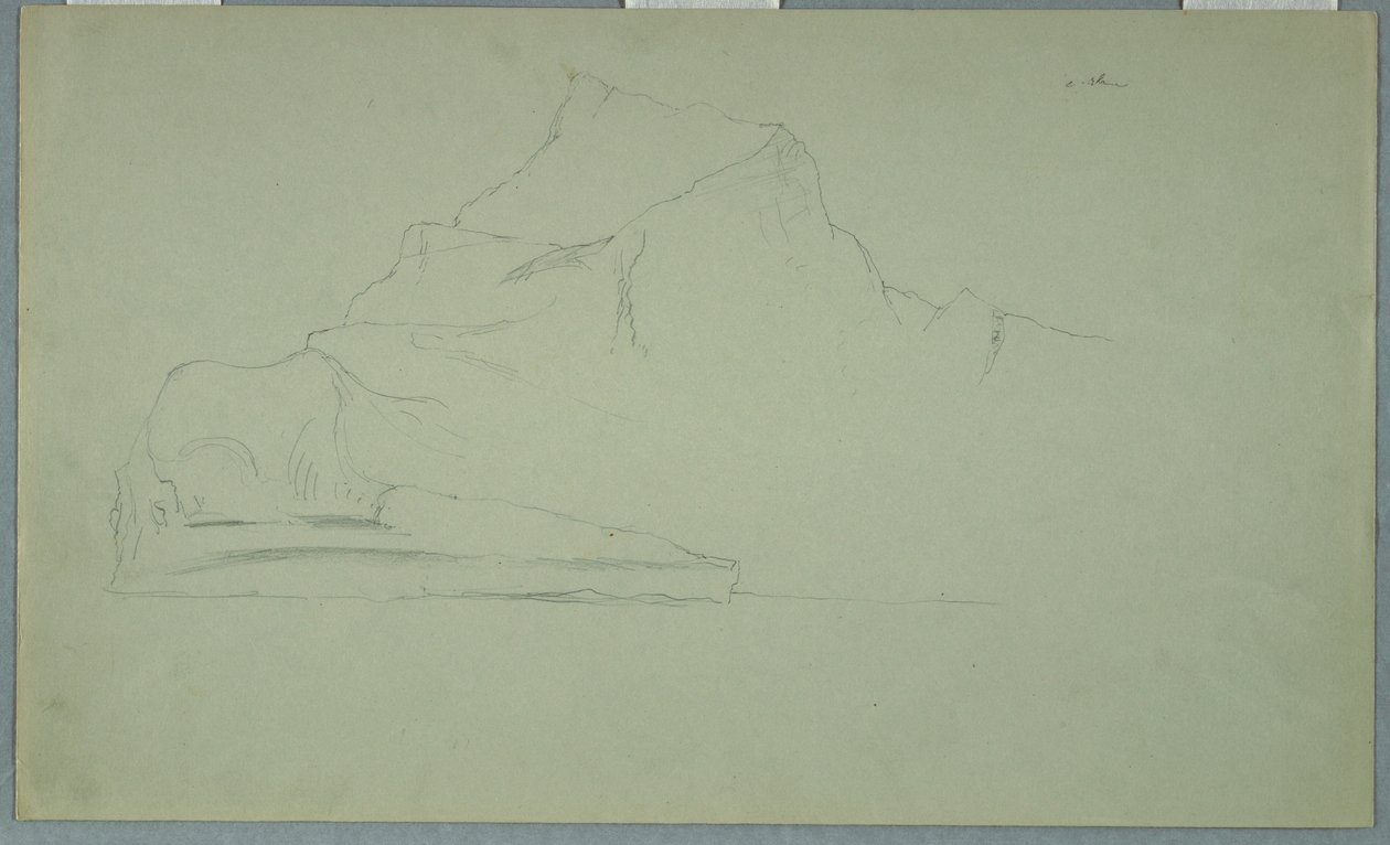 绘画，漂浮的冰山，1859 年 6 月或 7 月 作者 弗雷德里克·埃德温·丘奇