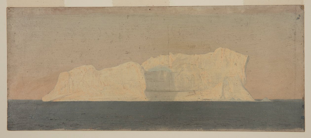 绘画，浮冰山，拉布拉多，1859 年 6 月或 7 月 作者 弗雷德里克·埃德温·丘奇