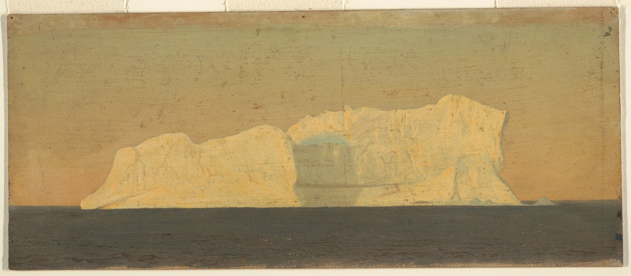 绘画，浮冰山，拉布拉多，1859 年 6 月或 7 月 作者 弗雷德里克·埃德温·丘奇
