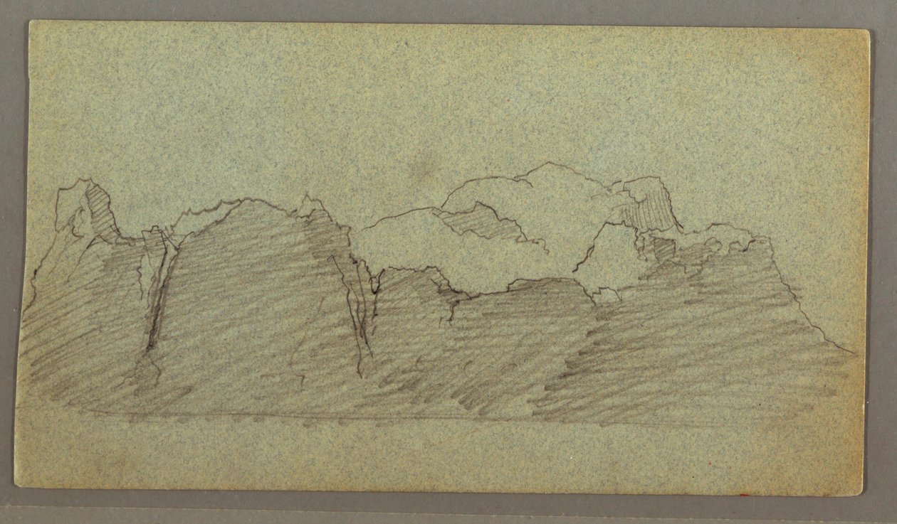 绘画，漂浮的冰山，可能创作于 1874 年 6 月 作者 弗雷德里克·埃德温·丘奇