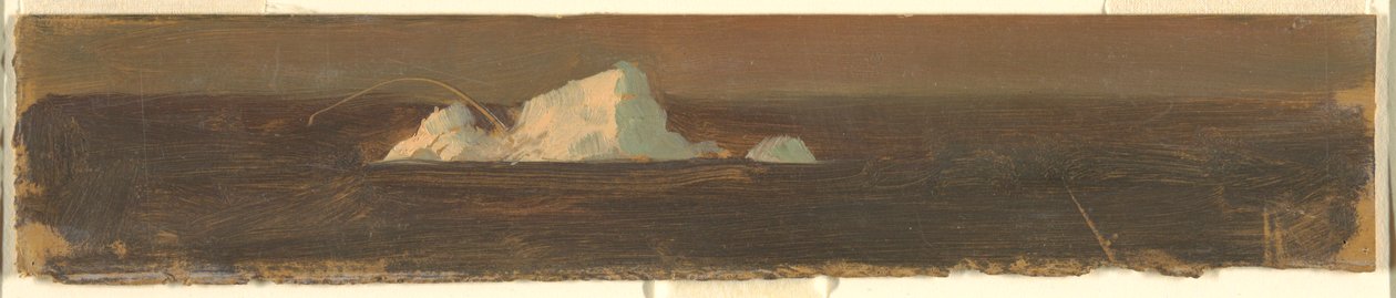 绘画，漂浮的冰山，1859 年 作者 弗雷德里克·埃德温·丘奇