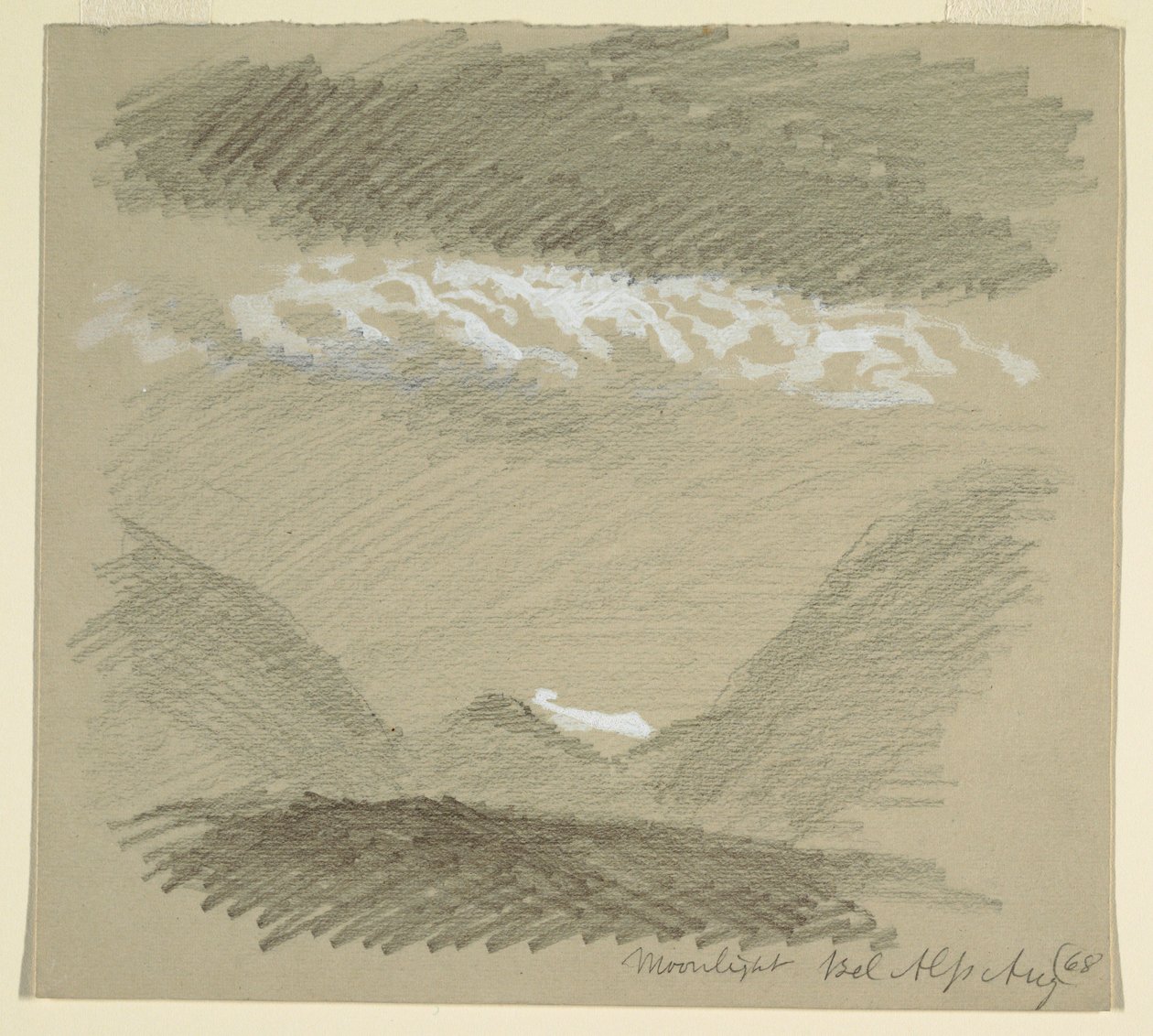 绘画，来自伯尔尼阿尔卑斯山，贝尔阿尔卑斯，1868 年 8 月 作者 弗雷德里克·埃德温·丘奇