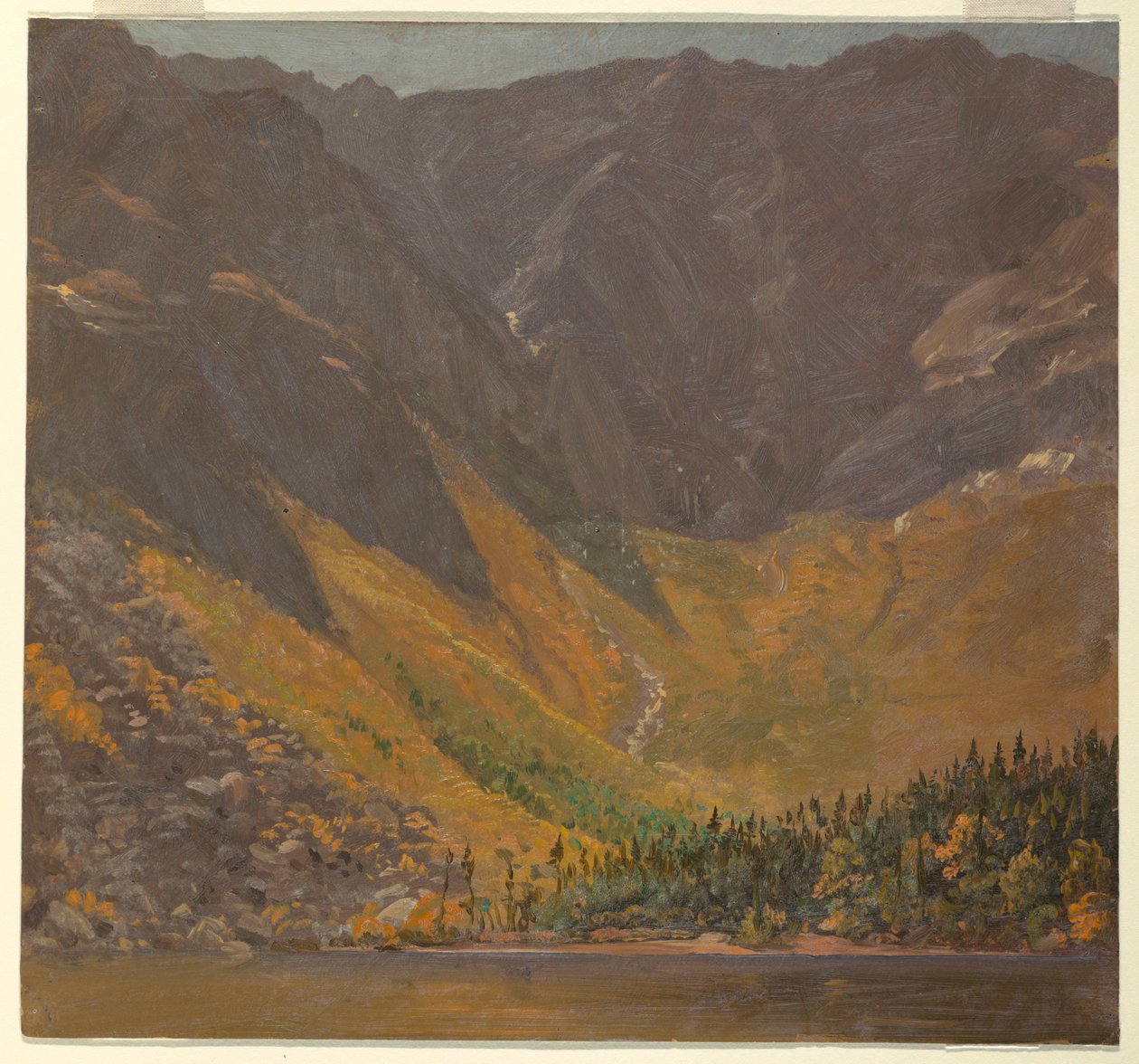 绘画，大盆地，缅因州卡塔丁山，1878 年前 作者 弗雷德里克·埃德温·丘奇