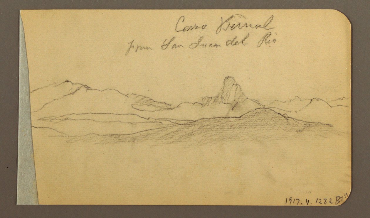 绘图，丘陵和山脉，圣伯纳峰，1889 年 作者 弗雷德里克·埃德温·丘奇