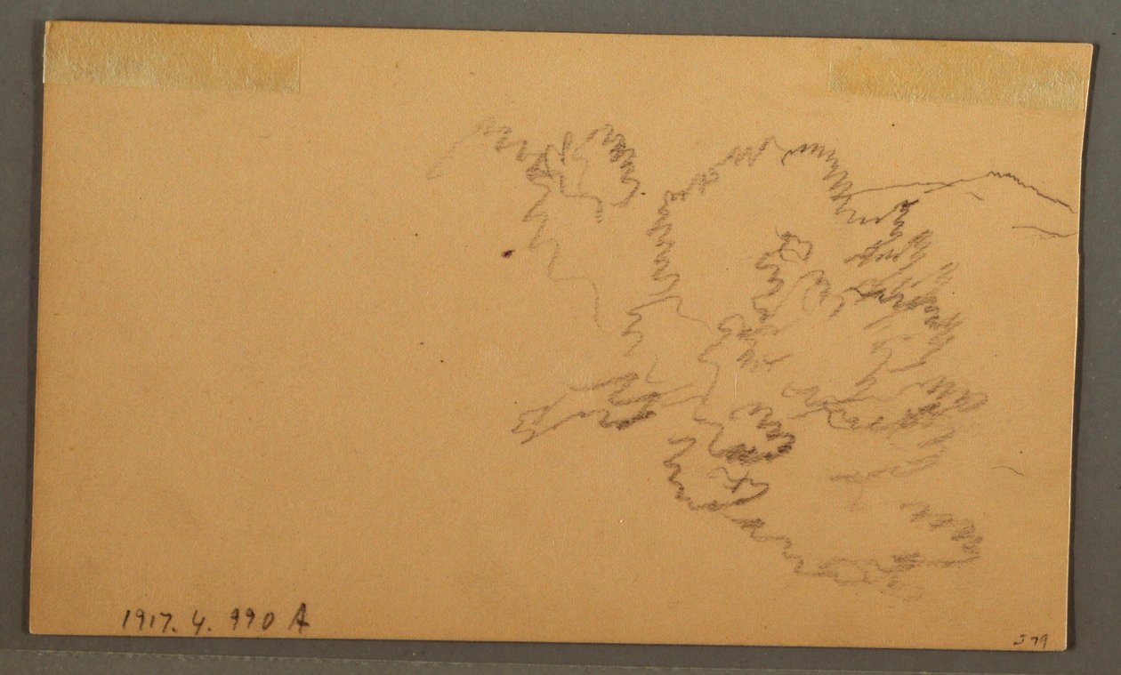 绘画，山丘和山谷，1873 年 10 月 作者 弗雷德里克·埃德温·丘奇