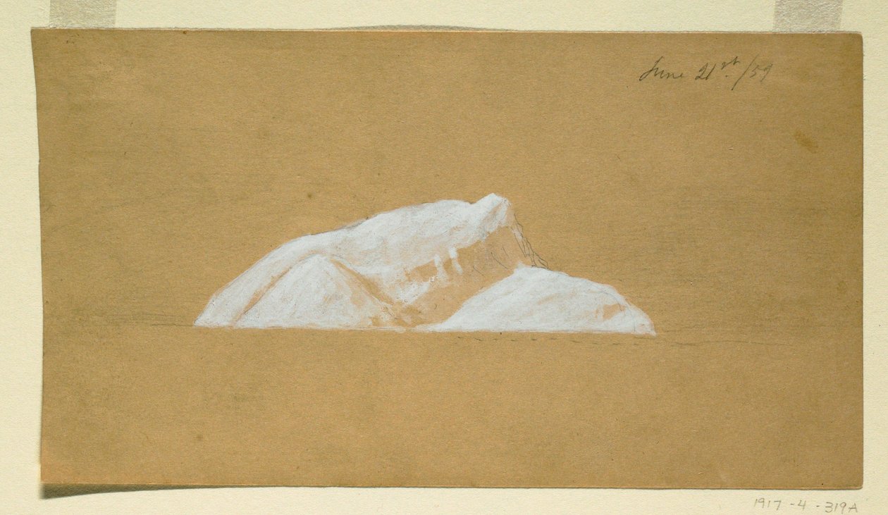绘画，纽芬兰冰山，1859 年 6 月 21 日 作者 弗雷德里克·埃德温·丘奇