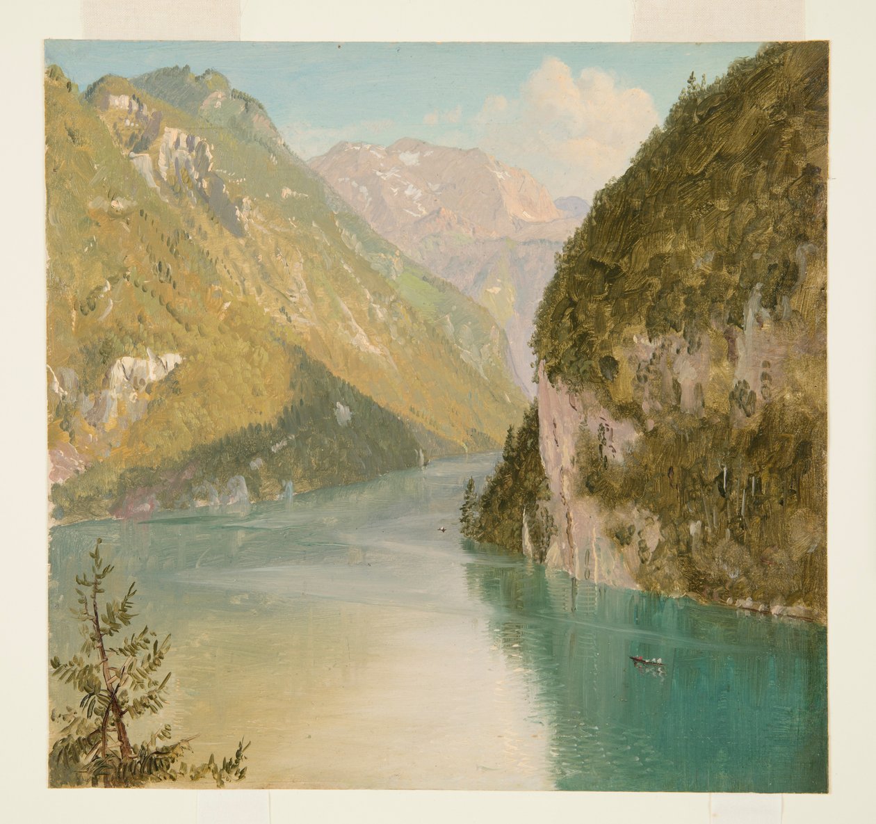 绘画，巴伐利亚柯尼斯湖，1868 年 7 月 作者 弗雷德里克·埃德温·丘奇