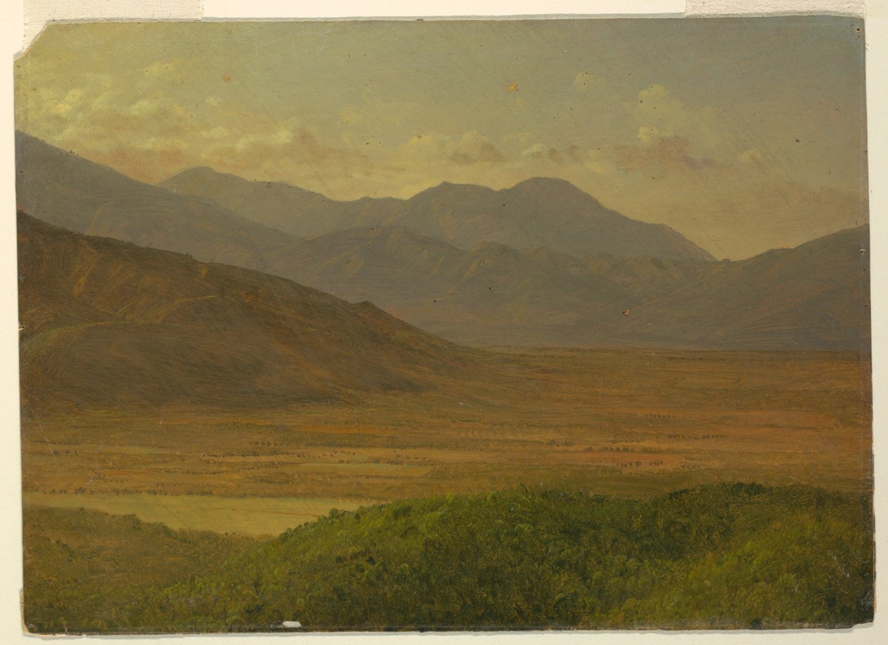 素描，风景，1865 年 5 月 作者 弗雷德里克·埃德温·丘奇