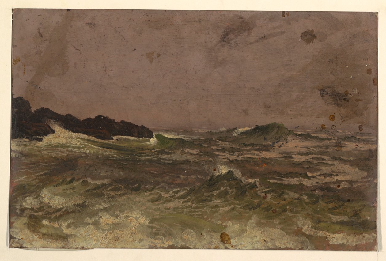 绘画，缅因州海岸，1845-50 年 作者 弗雷德里克·埃德温·丘奇
