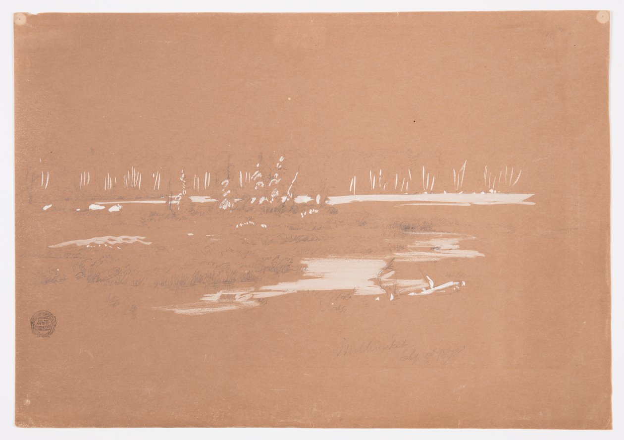 绘画，米利诺克附近的沼泽景观，1878 年 9 月 20 日 作者 弗雷德里克·埃德温·丘奇
